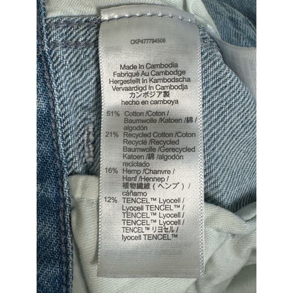 Madewell Low-Slung Straight Cargo Jeans in Coleman Wash NK883 Size 23 - Picture 12 of 12